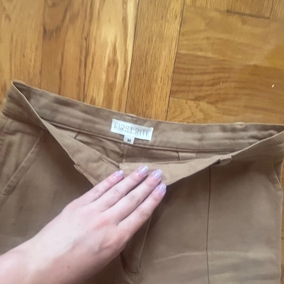 First Rite Tan Wide-Leg Pants - Picture 4 of 4